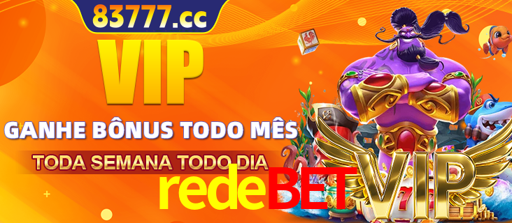 Banner promocional do redebet oferecendo 100% de recompensas adicionais contínuas para quem fizer o login diário (Daily sign-in), com um mascote de coelho.